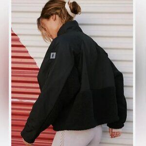 FP Movement All Terrain Fleece Half Velcro Pullover Sweater Black Small $178